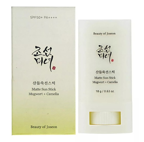 Protector Solar Beauty Of Joseon Fps 50 Mugwort + Camelia En Stick 1 Unidad De 18 Ml 18 G